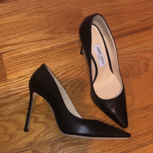 JIMMY CHOO SIMPLE CLASSIC LEATHER PUMP 38.5 - Picture 8 of 14